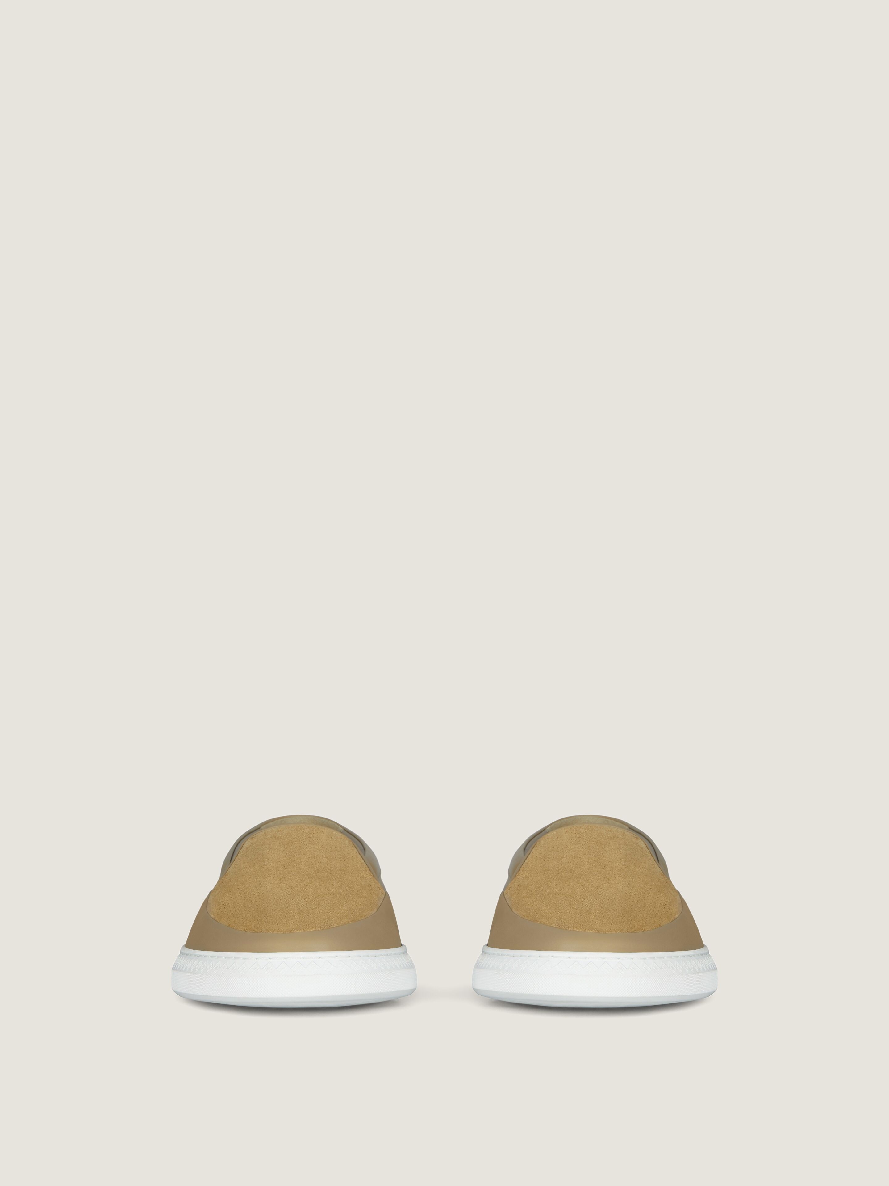 G Set sneakers in leather and perforated suede